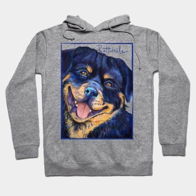 Rottweiler Hoodie by Aloe Artwork